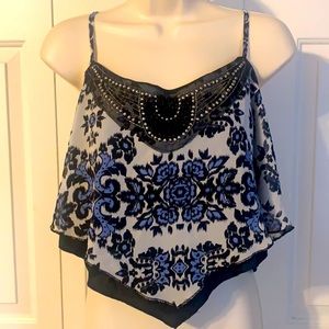 Beaded crop top